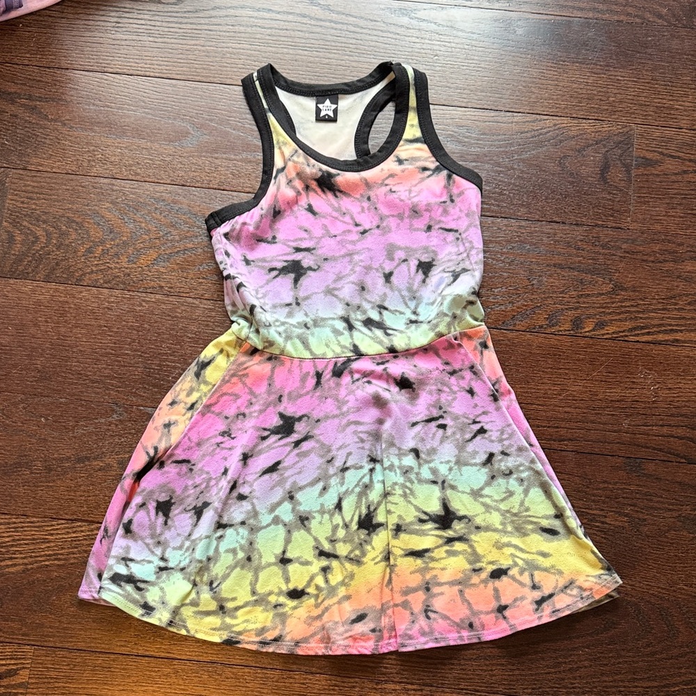 Colorful Tie-Dye Kids Dress